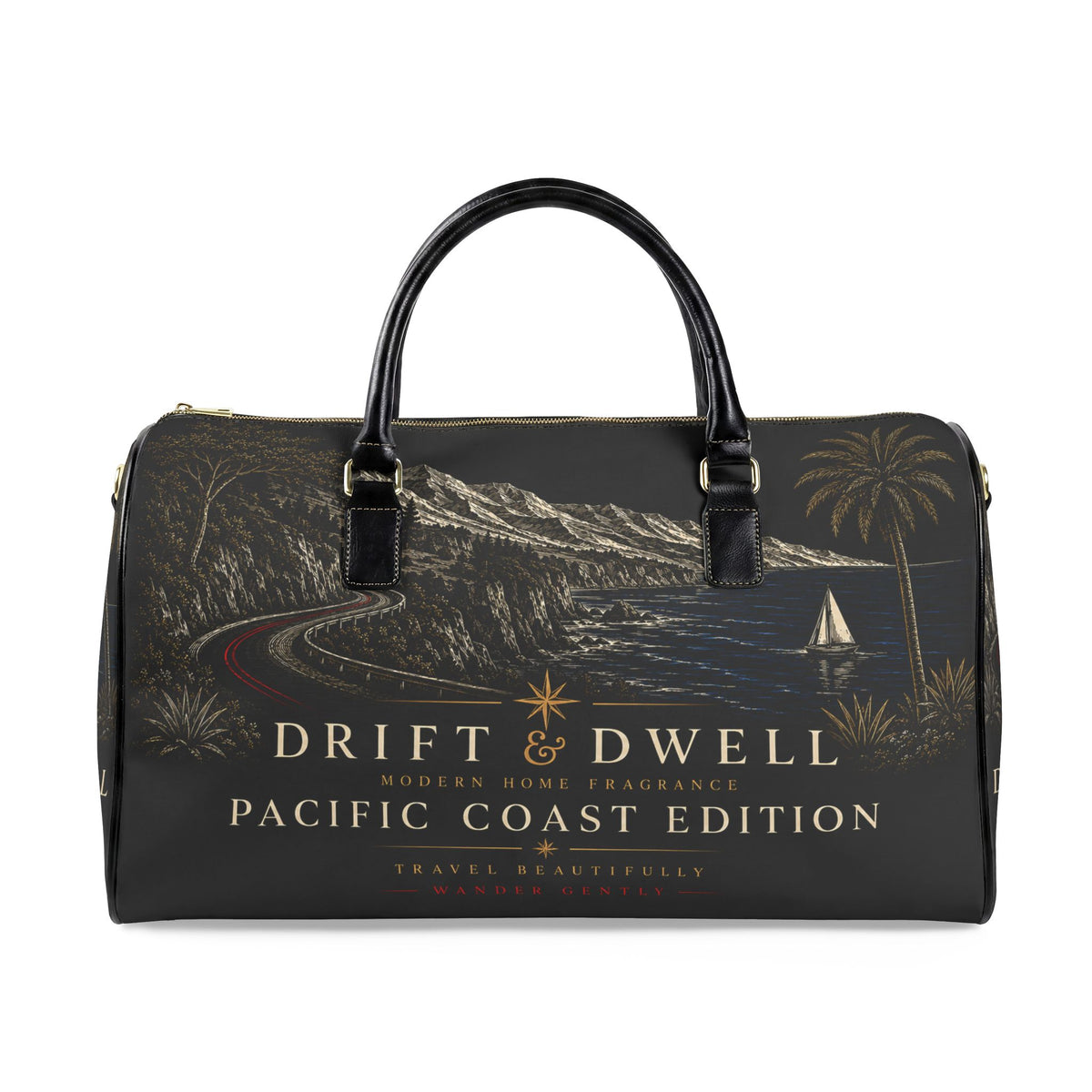 Faux Leather Weekender | NOIR Collection | Pacific Coast Edition