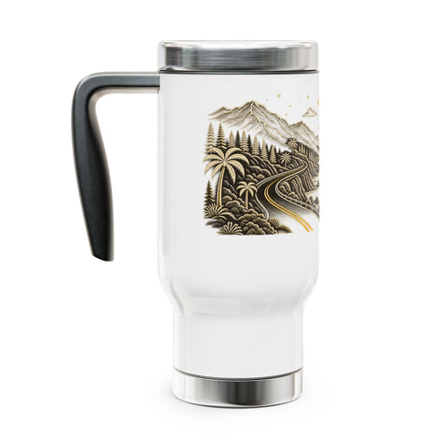 14oz Stainless Travel Mug with Handle | NOIR Collection | Pacific Coast Edition