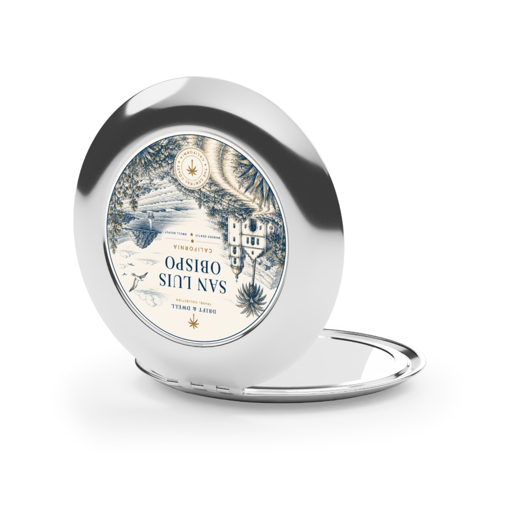 San Luis Obispo Compact Travel Mirror | Pacific Coast Edition