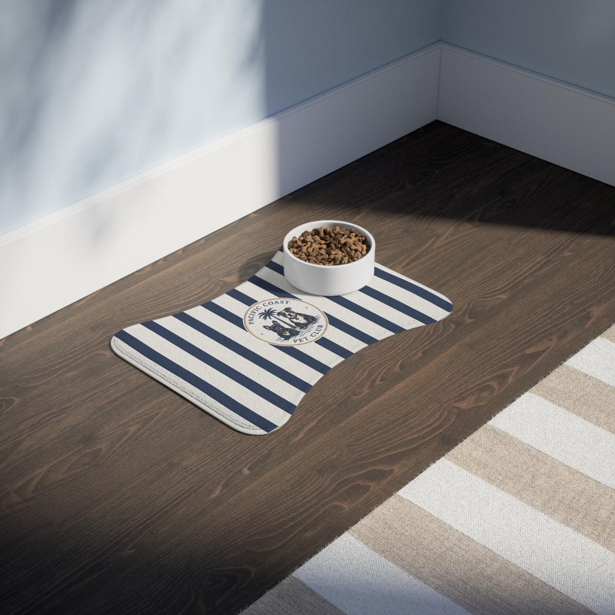 Striped Feeding Mat | Pacific Coast Pet Club | Pacific Coast Edition
