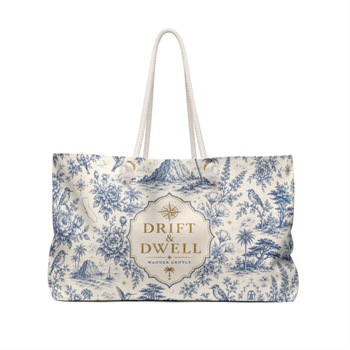 California Vintage Map Weekender Bag | California Toile Collection | Pacific Coast Edition