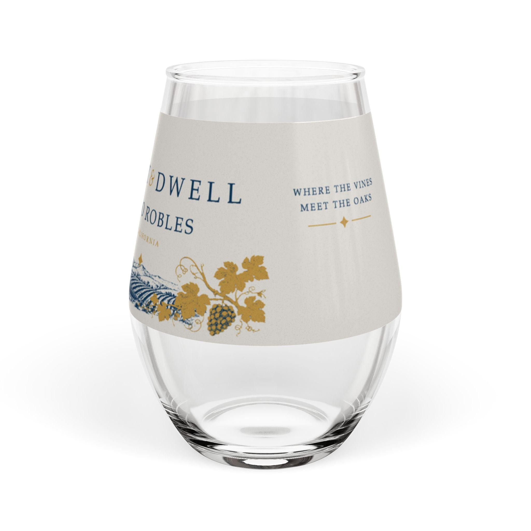 Paso Robles Stemless Wine Glass | Pacific Coast Edition