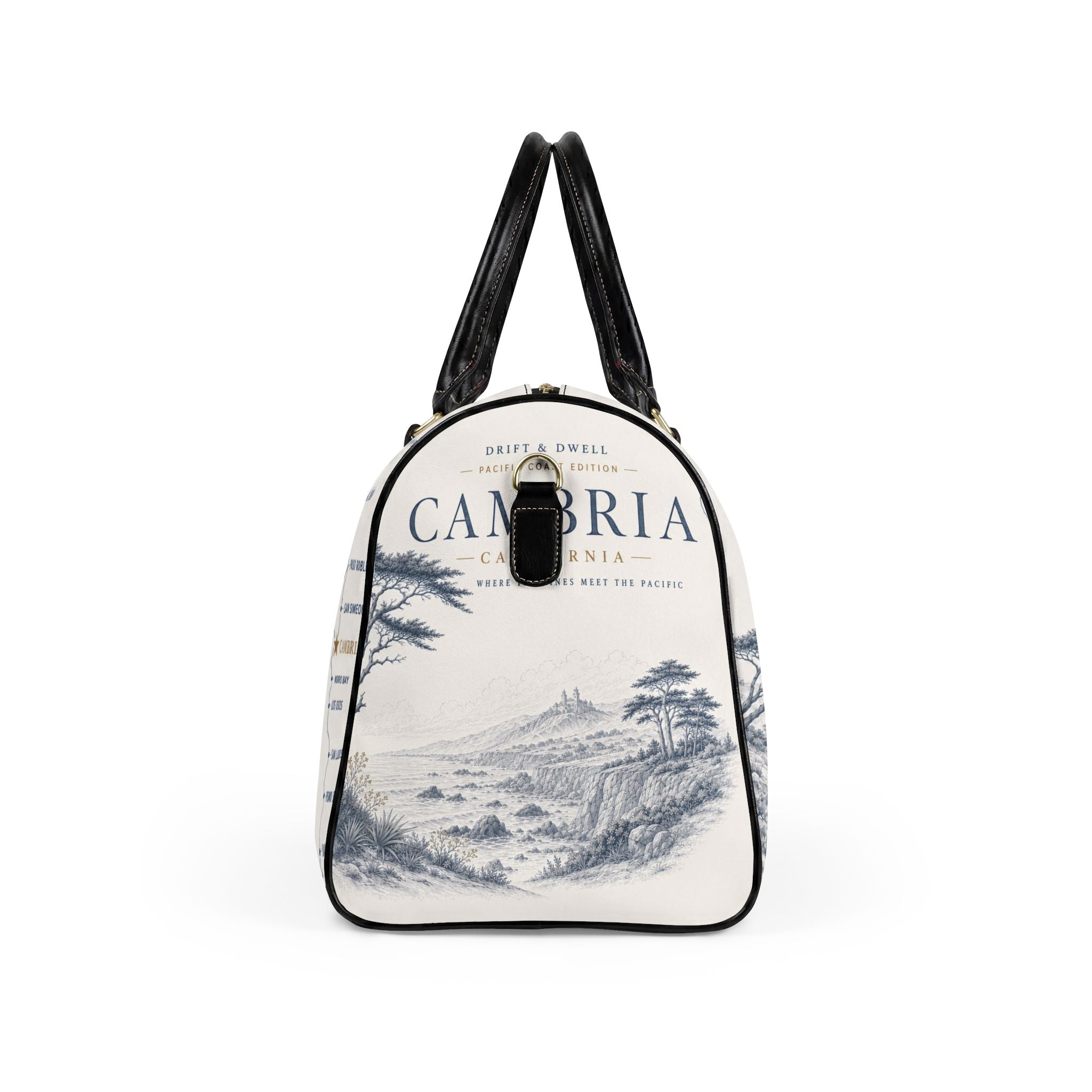 Cambria California Faux Leather Travel Bag | Pacific Coast Edition