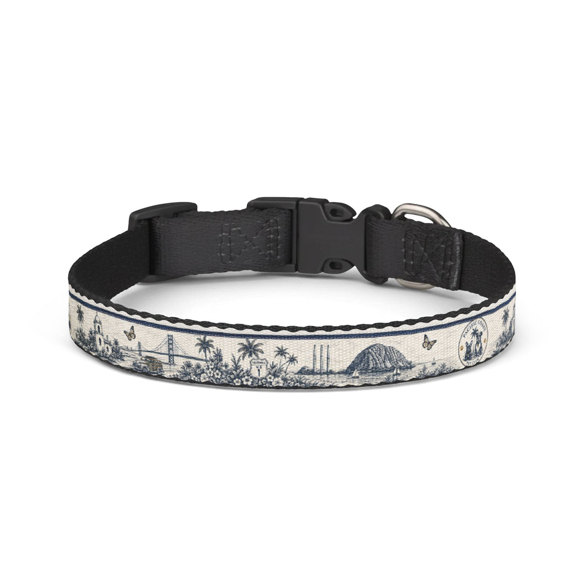 Toile Clip-On Pet Collar | Pacific Coast Pet Club | Pacific Coast Edition