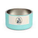 Crested Stainless Steel Dog Bowl | Pacific Coast Pet Club | Pacific Coast Edition
