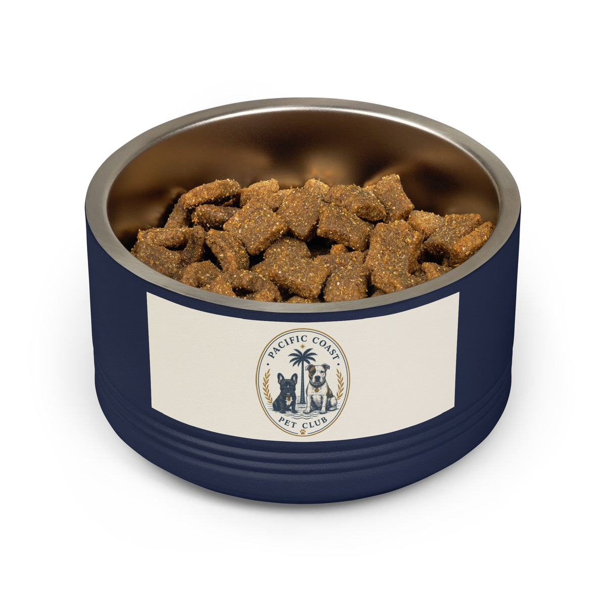 Crested Stainless Steel Dog Bowl | Pacific Coast Pet Club | Pacific Coast Edition