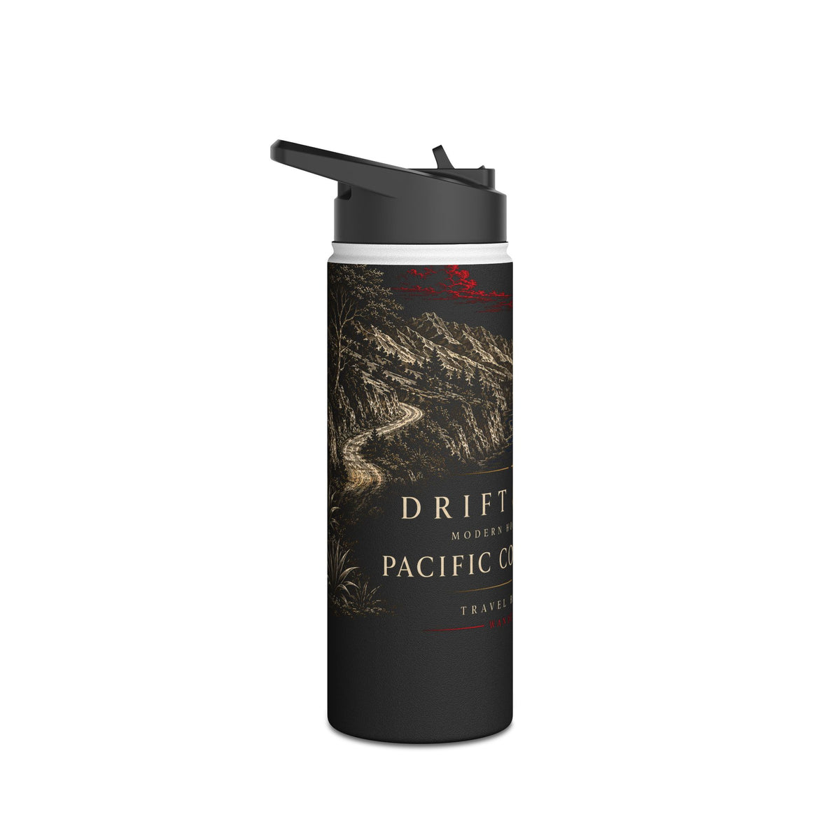 Pacific Coast Edition Stainless Steel Water Bottle | NOIR Collection | Pacific Coast Edition