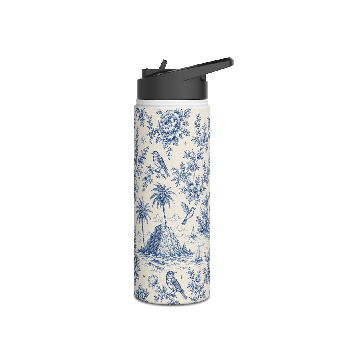 Toile Coastal Water Bottle | California Toile Collection