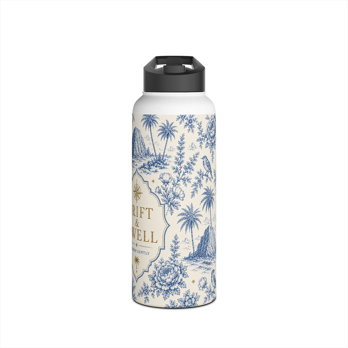 Toile Coastal Water Bottle | California Toile Collection