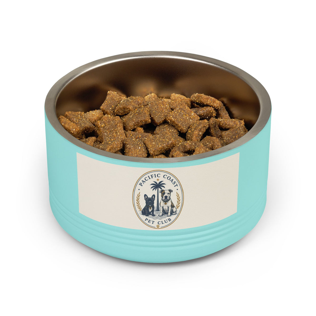 Crested Stainless Steel Dog Bowl | Pacific Coast Pet Club | Pacific Coast Edition