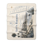Santa Barbara Sherpa Fleece Blanket | Pacific Coast Edition