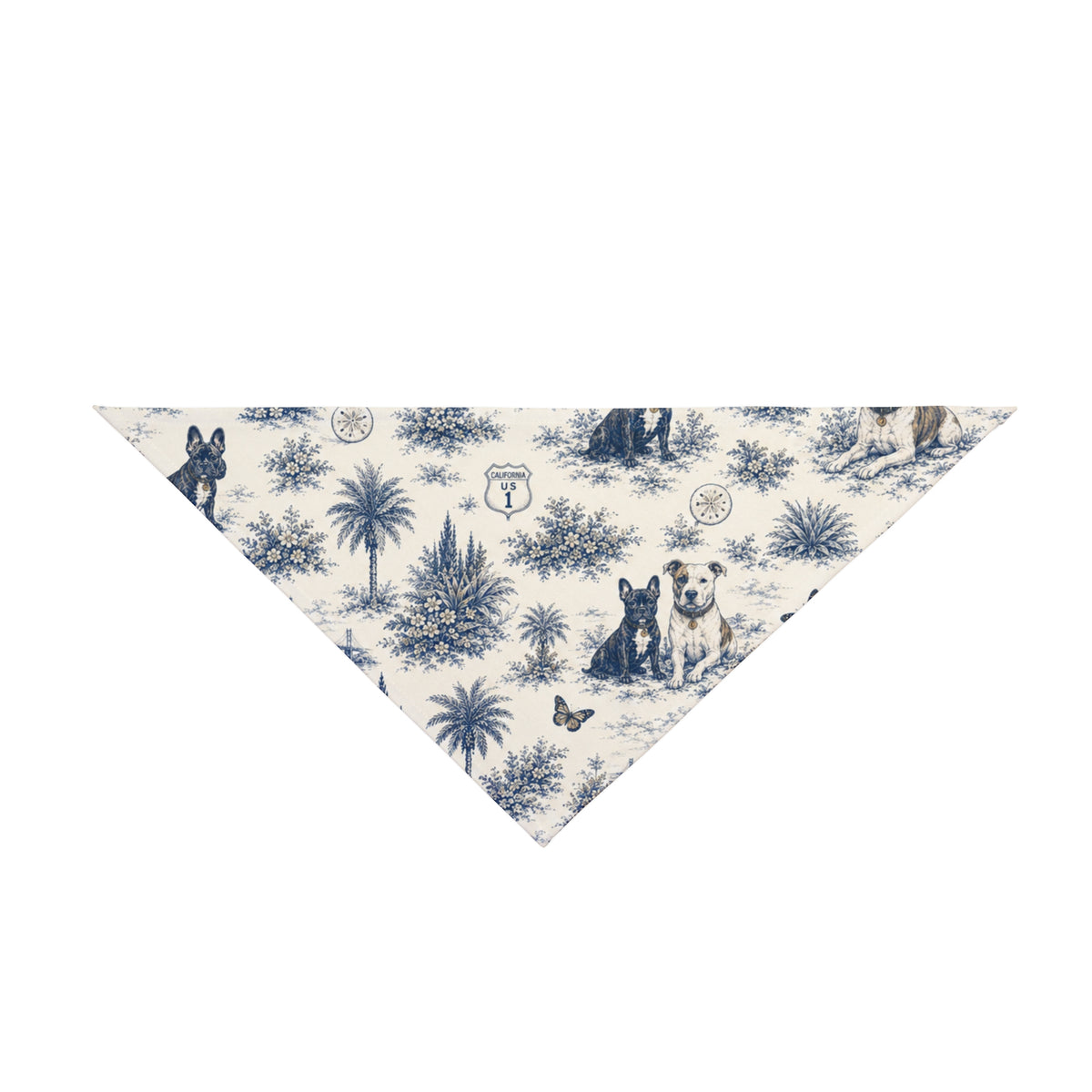 Toile-Style Dog Bandana | Pacific Coast Pet Club | Pacific Coast Edition