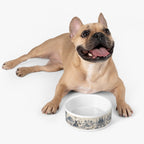 Toile Pet Bowl — Vintage Coastal Dog & Cat Feeding Dish