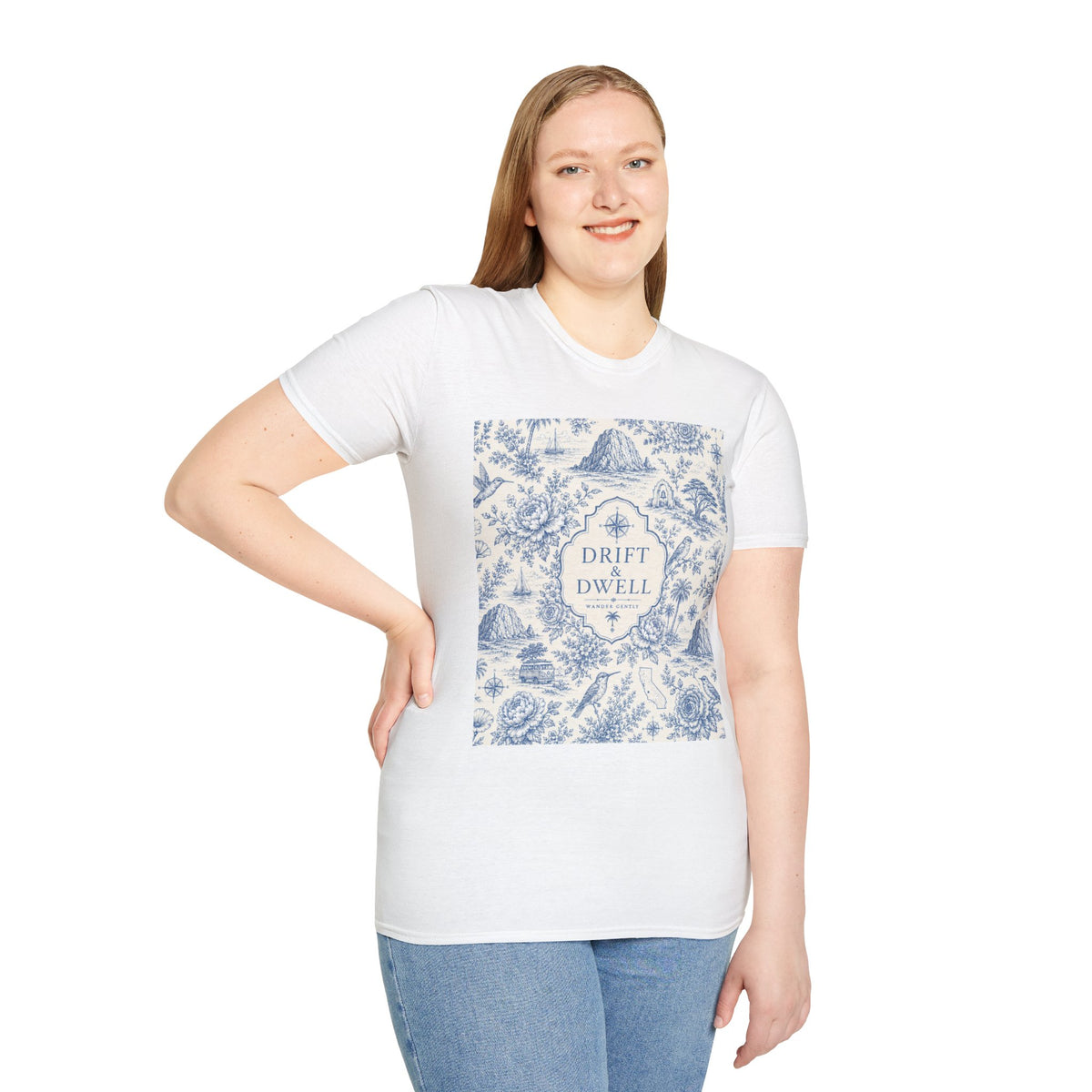 Classic Scenic T-Shirt | California Toile Collection | Pacific Coast Edition