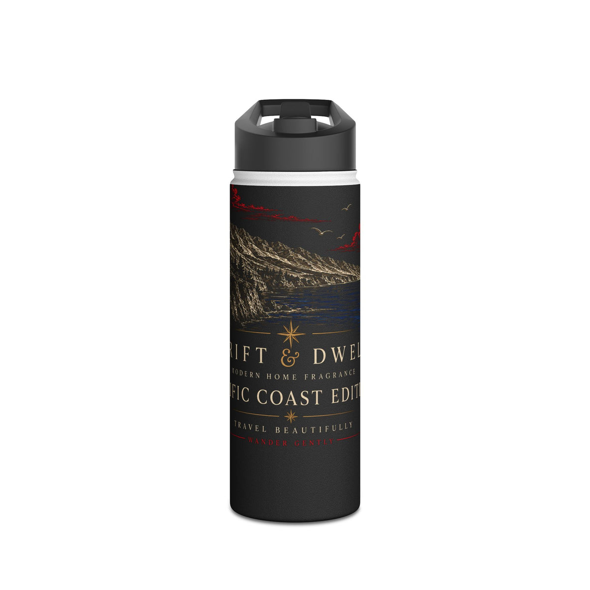 Pacific Coast Edition Stainless Steel Water Bottle | NOIR Collection | Pacific Coast Edition