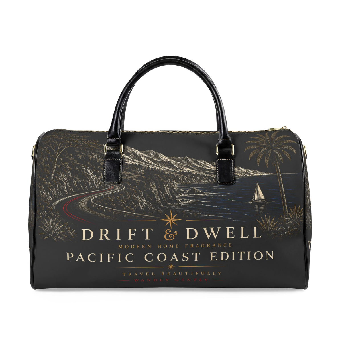 Faux Leather Weekender | NOIR Collection | Pacific Coast Edition
