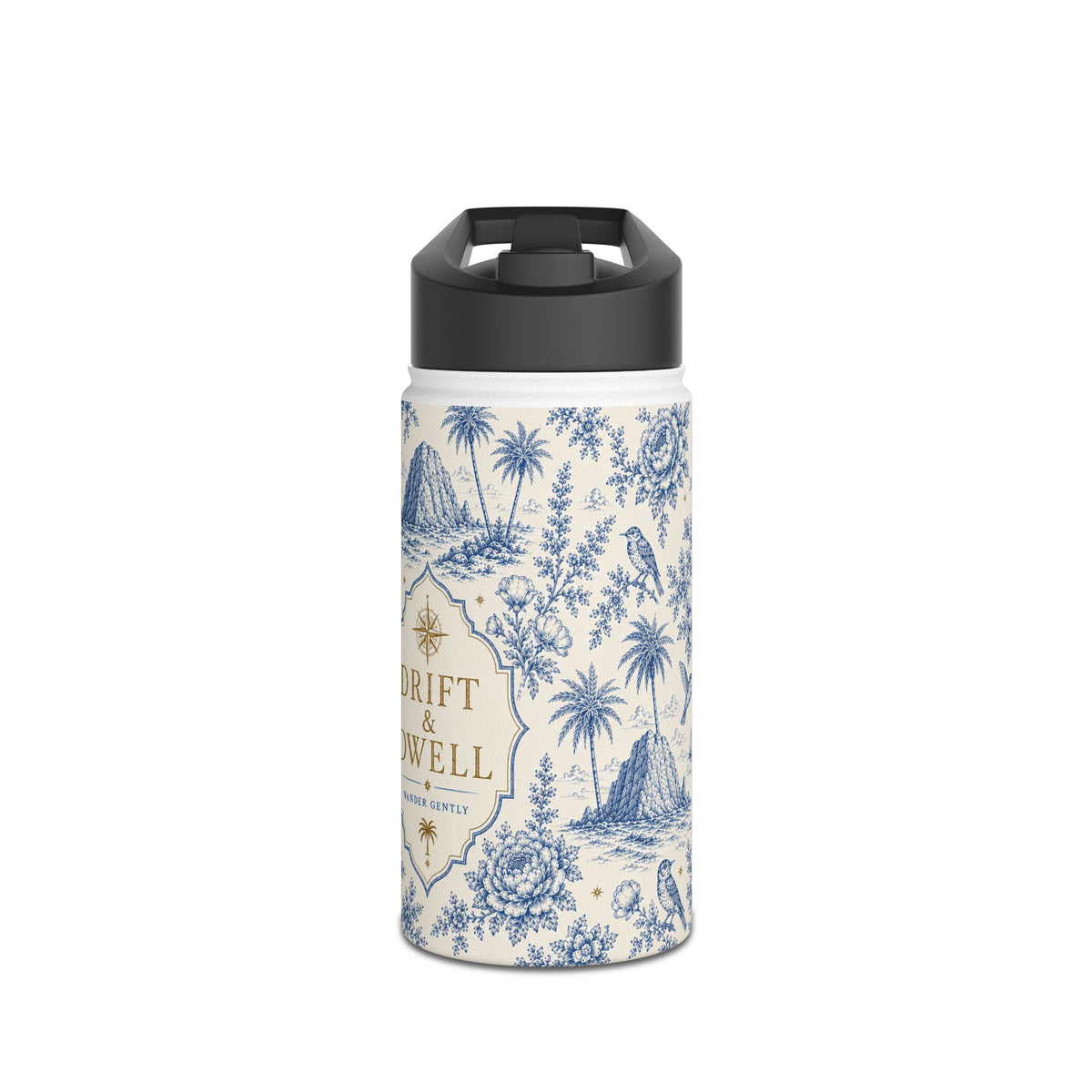 Toile Coastal Water Bottle | California Toile Collection