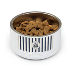 Nautical Stripe Stainless Pet Bowl | Pacific Coast Pet Club | Pacific Coast Edition