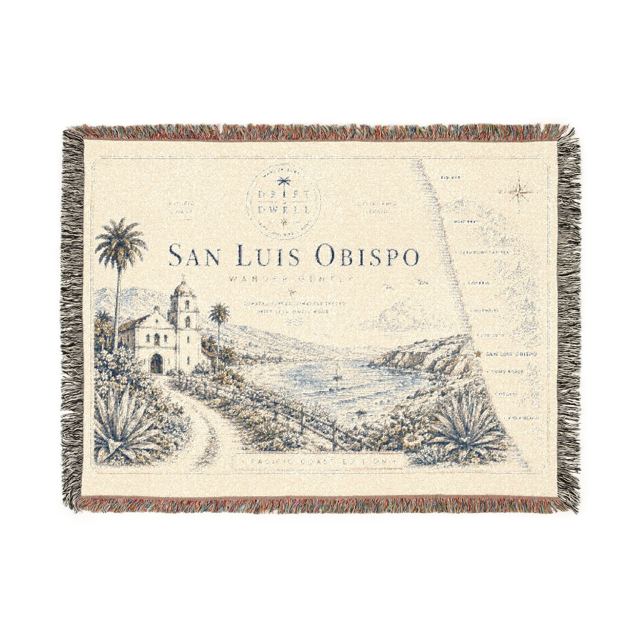 San Luis Obispo Woven Blanket | Pacific Coast Edition