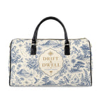 Toile Faux Leather Travel Bag | California Toile Collection | Pacific Coast Edition