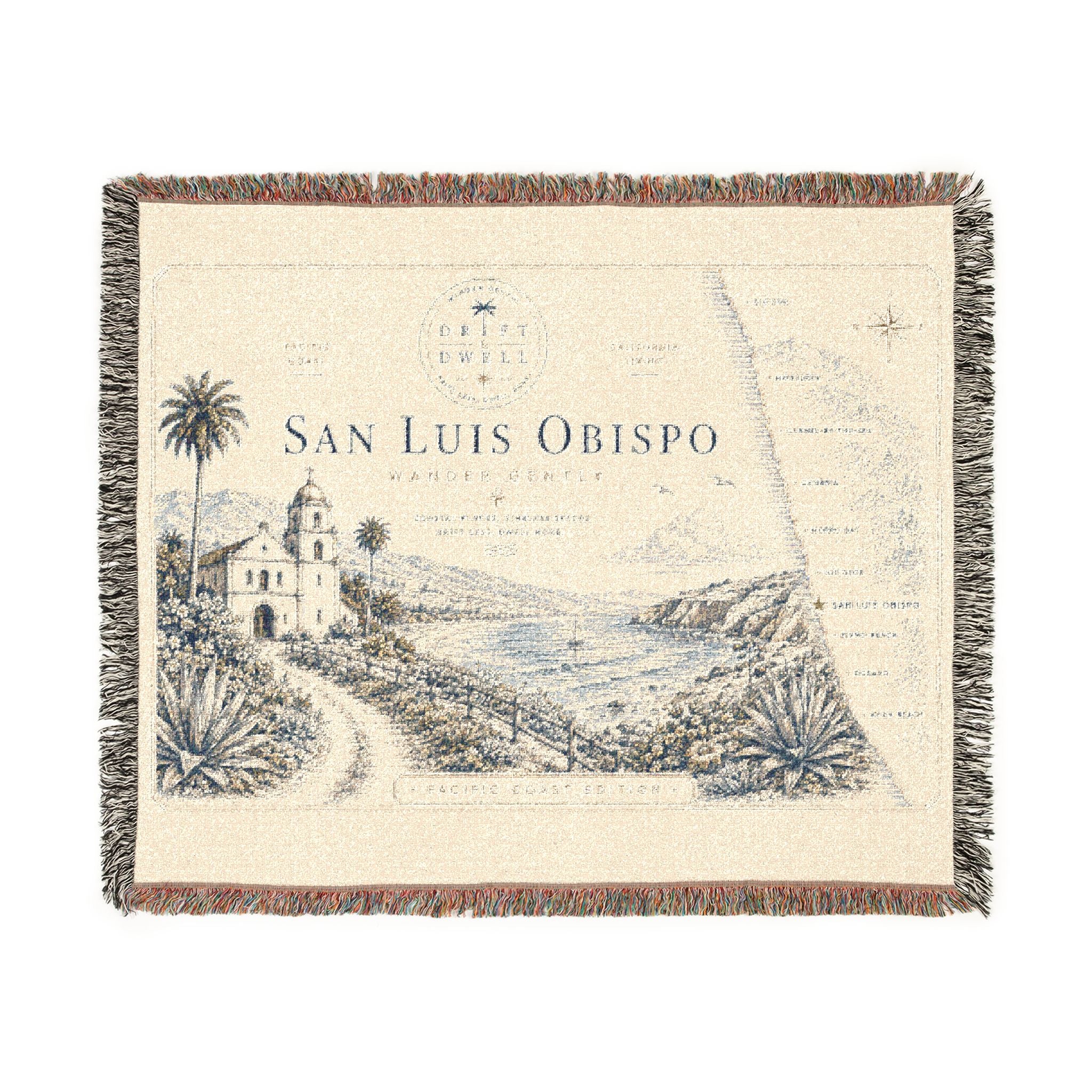 San Luis Obispo Woven Blanket | Pacific Coast Edition