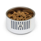 Nautical Stripe Stainless Pet Bowl | Pacific Coast Pet Club | Pacific Coast Edition