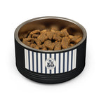 Nautical Stripe Stainless Pet Bowl | Pacific Coast Pet Club | Pacific Coast Edition