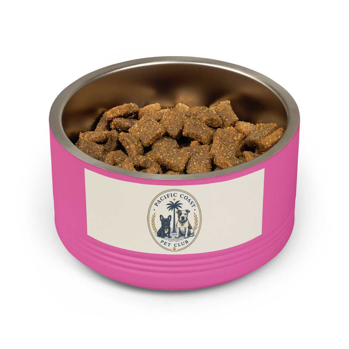 Crested Stainless Steel Dog Bowl | Pacific Coast Pet Club | Pacific Coast Edition