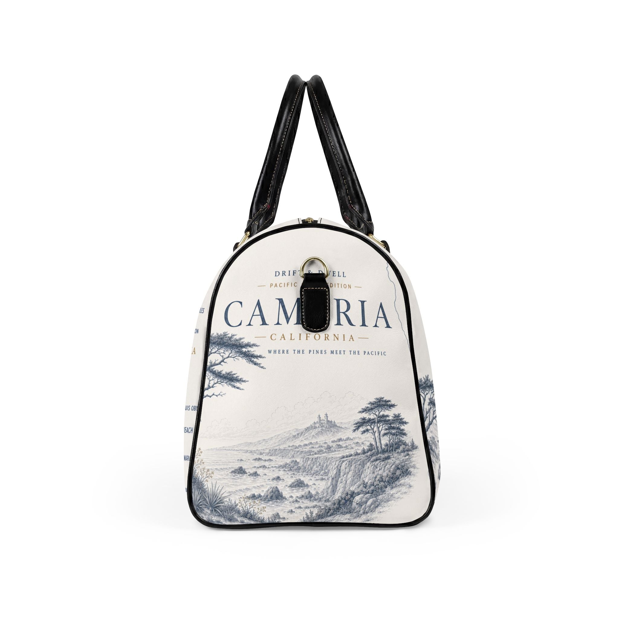 Cambria California Faux Leather Travel Bag | Pacific Coast Edition