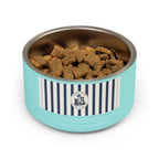 Nautical Stripe Stainless Pet Bowl | Pacific Coast Pet Club | Pacific Coast Edition