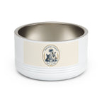 Crested Stainless Steel Dog Bowl | Pacific Coast Pet Club | Pacific Coast Edition