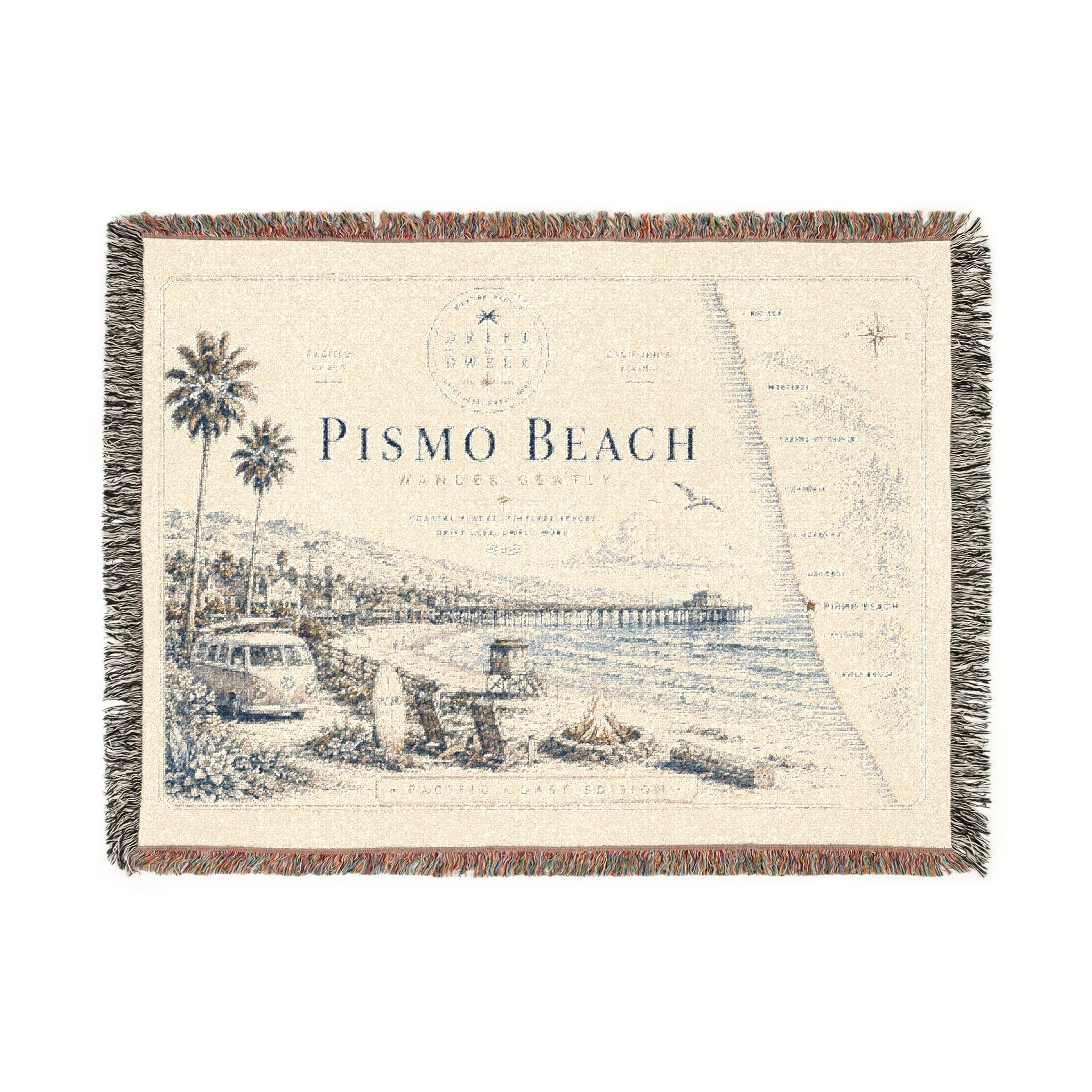 Pismo Beach Woven Blanket | Pacific Coast Edition