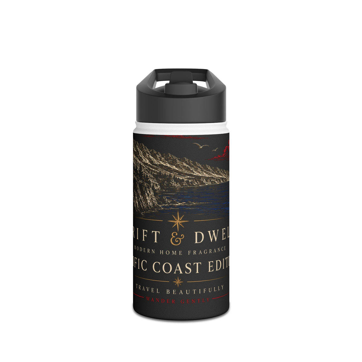 Pacific Coast Edition Stainless Steel Water Bottle | NOIR Collection | Pacific Coast Edition