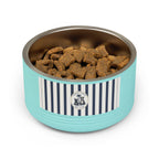 Nautical Stripe Stainless Pet Bowl | Pacific Coast Pet Club | Pacific Coast Edition