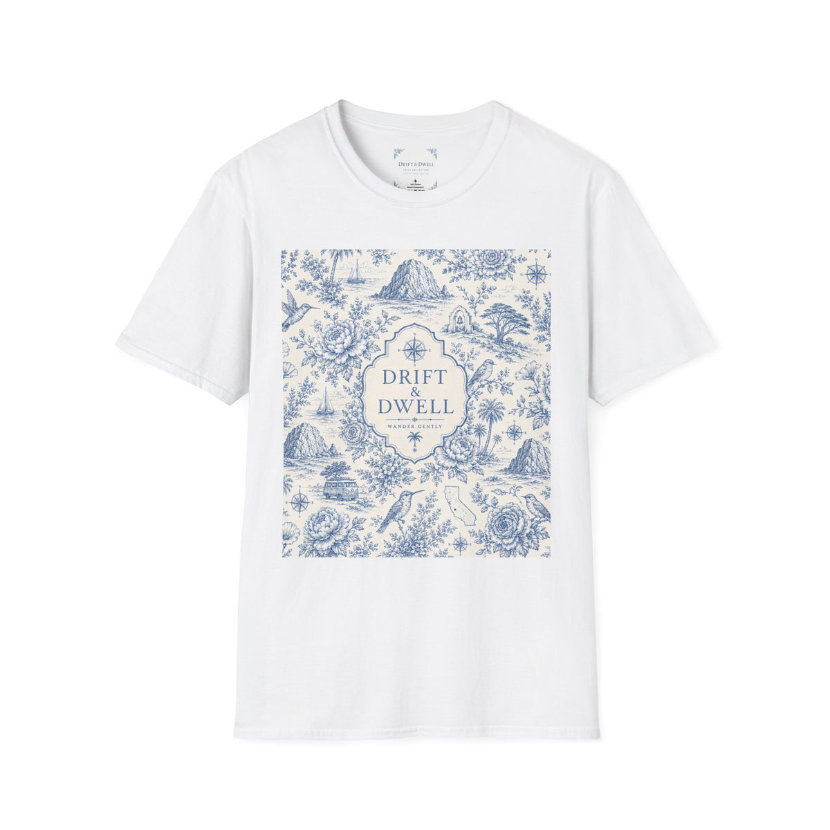 Classic Scenic T-Shirt | California Toile Collection | Pacific Coast Edition