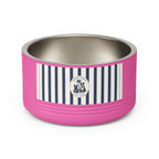 Nautical Stripe Stainless Pet Bowl | Pacific Coast Pet Club | Pacific Coast Edition