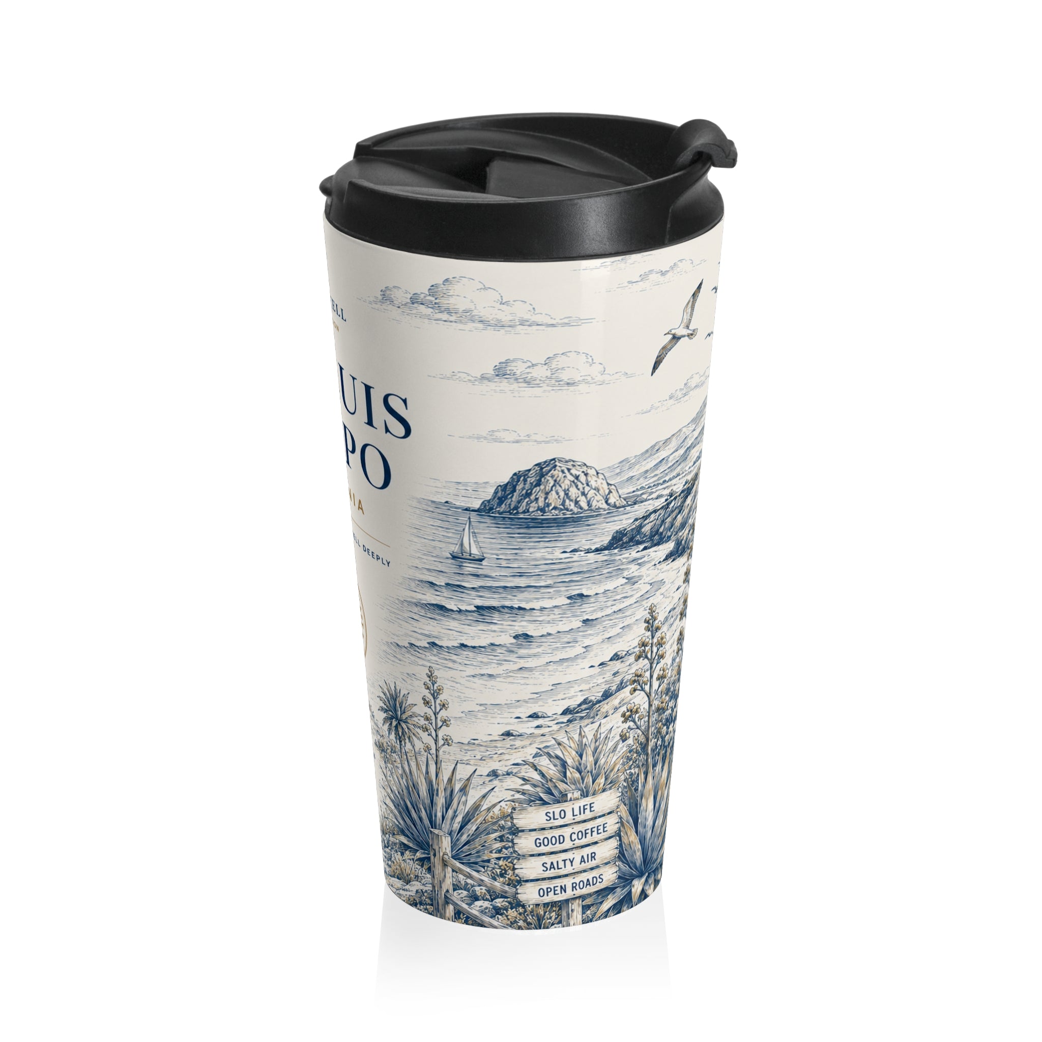 San Luis Obispo Stainless Steel Travel Mug | Pacific Coast Edition