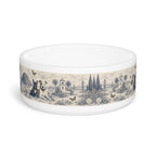 Toile Pet Bowl — Vintage Coastal Dog & Cat Feeding Dish