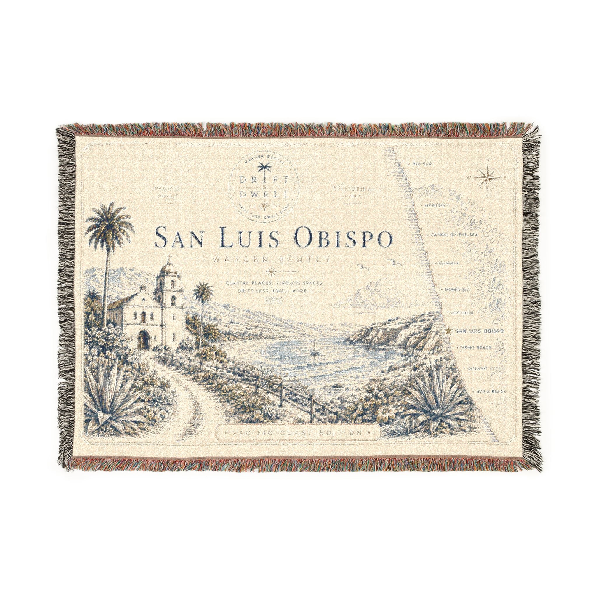 San Luis Obispo Woven Blanket | Pacific Coast Edition