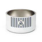 Nautical Stripe Stainless Pet Bowl | Pacific Coast Pet Club | Pacific Coast Edition