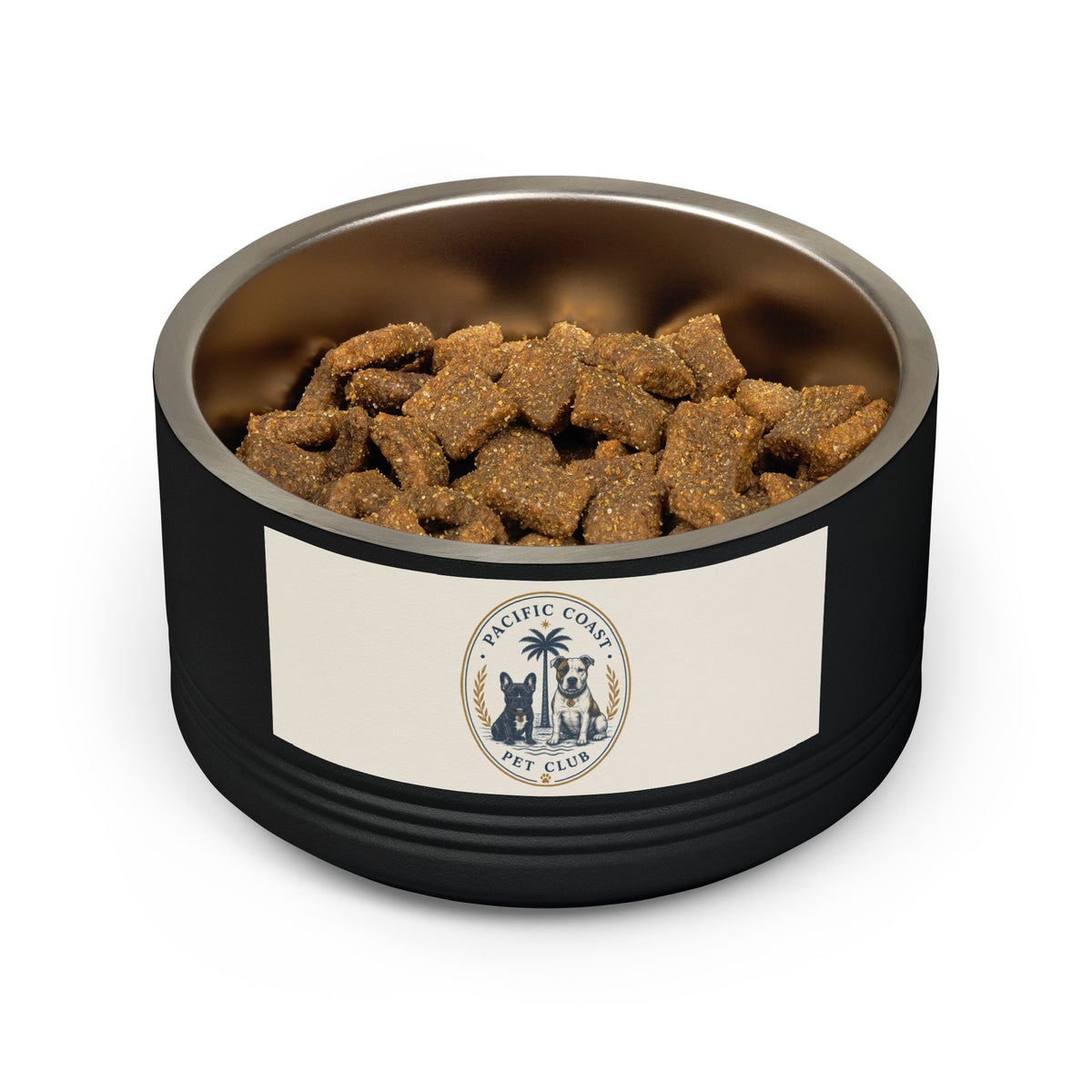Crested Stainless Steel Dog Bowl | Pacific Coast Pet Club | Pacific Coast Edition