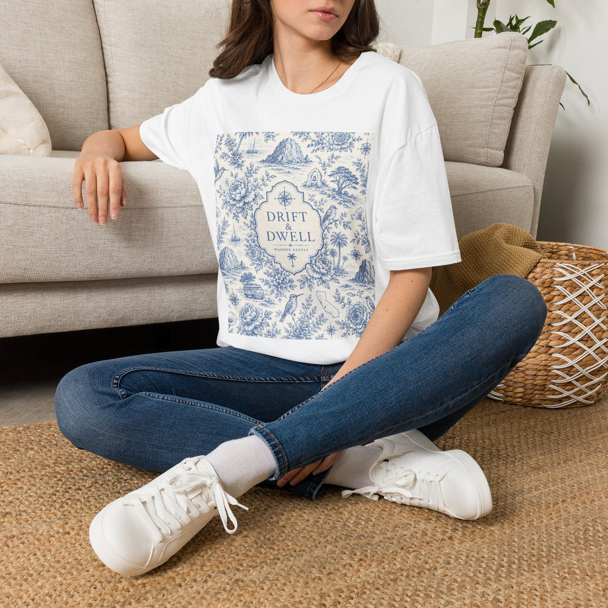 Classic Scenic T-Shirt | California Toile Collection | Pacific Coast Edition