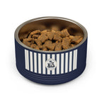 Nautical Stripe Stainless Pet Bowl | Pacific Coast Pet Club | Pacific Coast Edition