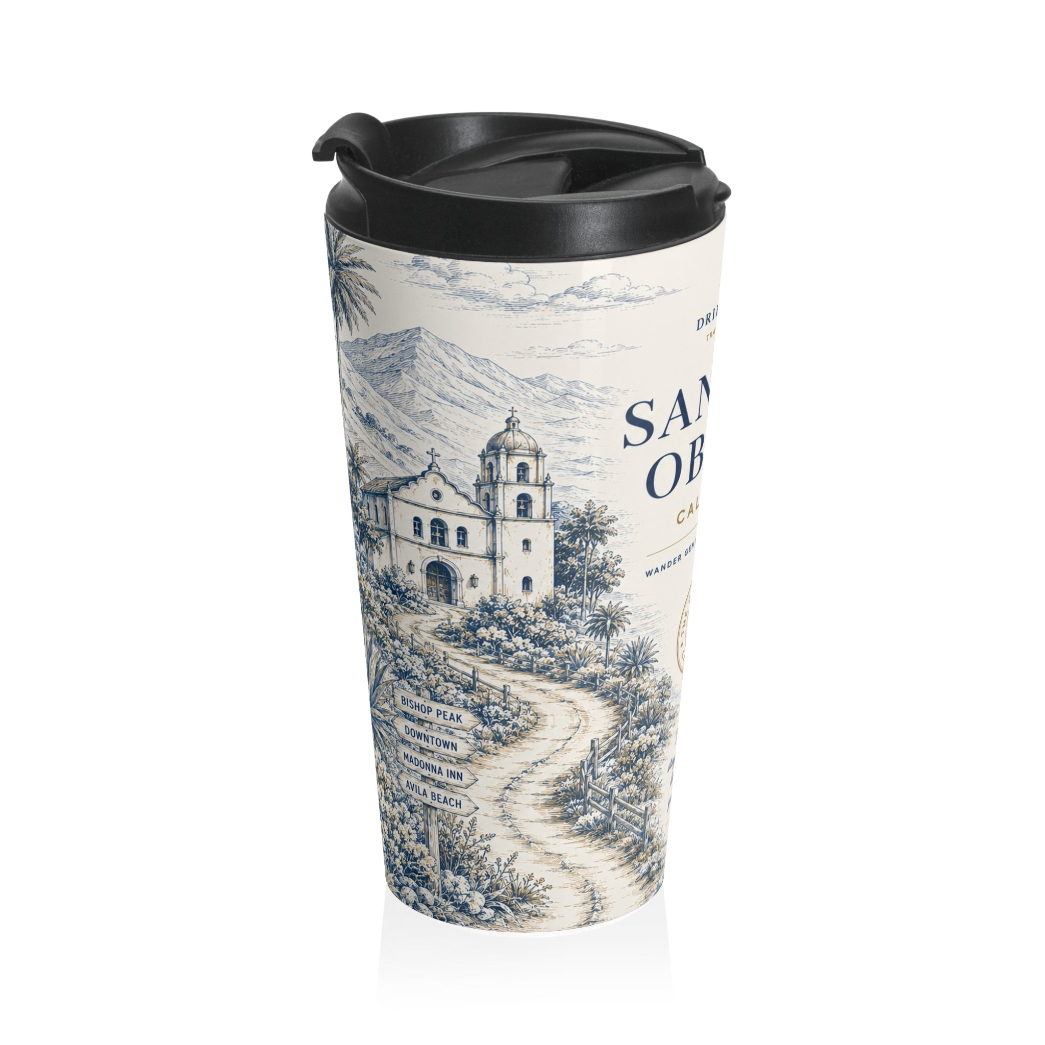 San Luis Obispo Stainless Steel Travel Mug | Pacific Coast Edition