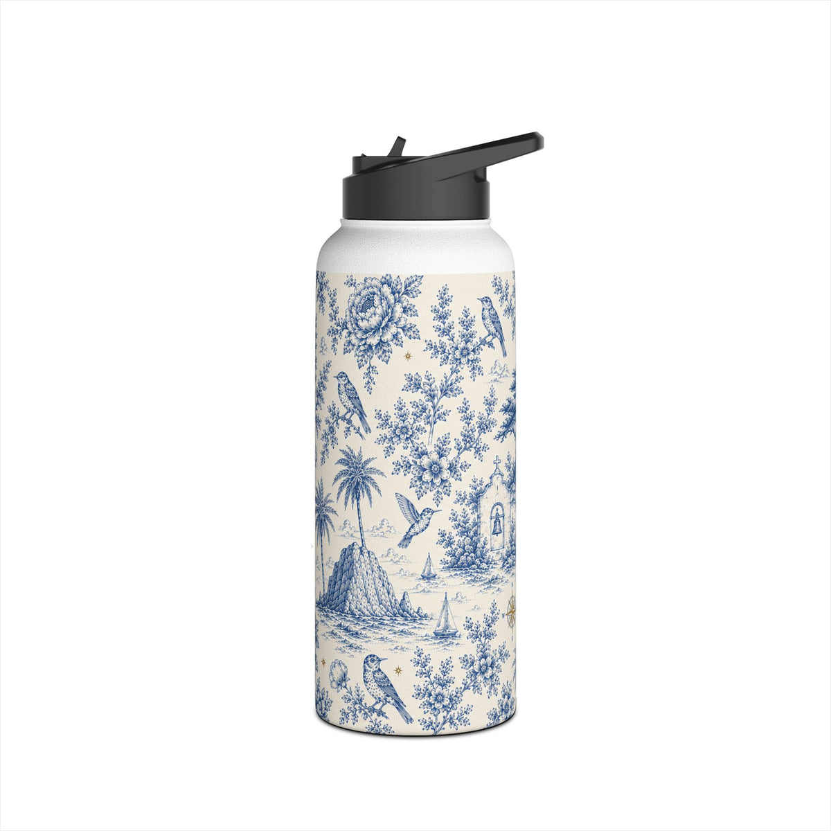 Toile Coastal Water Bottle | California Toile Collection