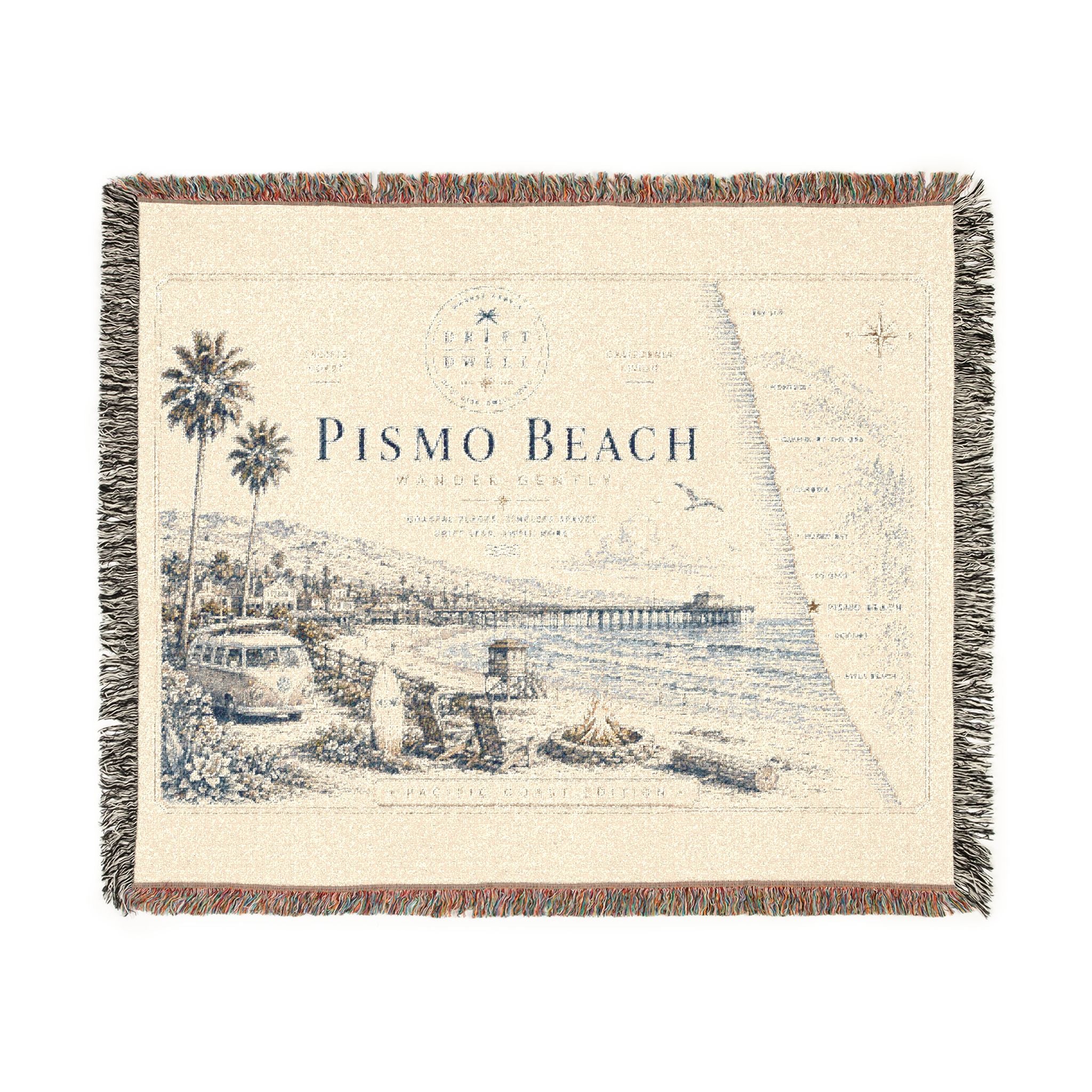 Pismo Beach Woven Blanket | Pacific Coast Edition