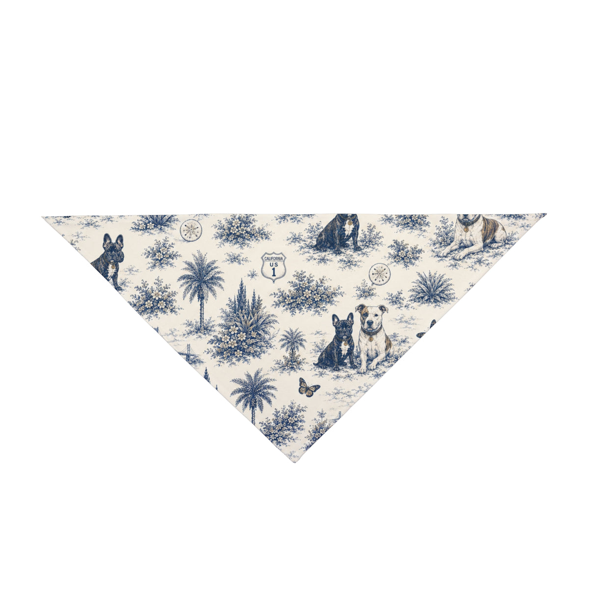Toile-Style Dog Bandana | Pacific Coast Pet Club | Pacific Coast Edition