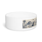 Toile Pet Bowl — Vintage Coastal Dog & Cat Feeding Dish