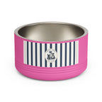 Nautical Stripe Stainless Pet Bowl | Pacific Coast Pet Club | Pacific Coast Edition