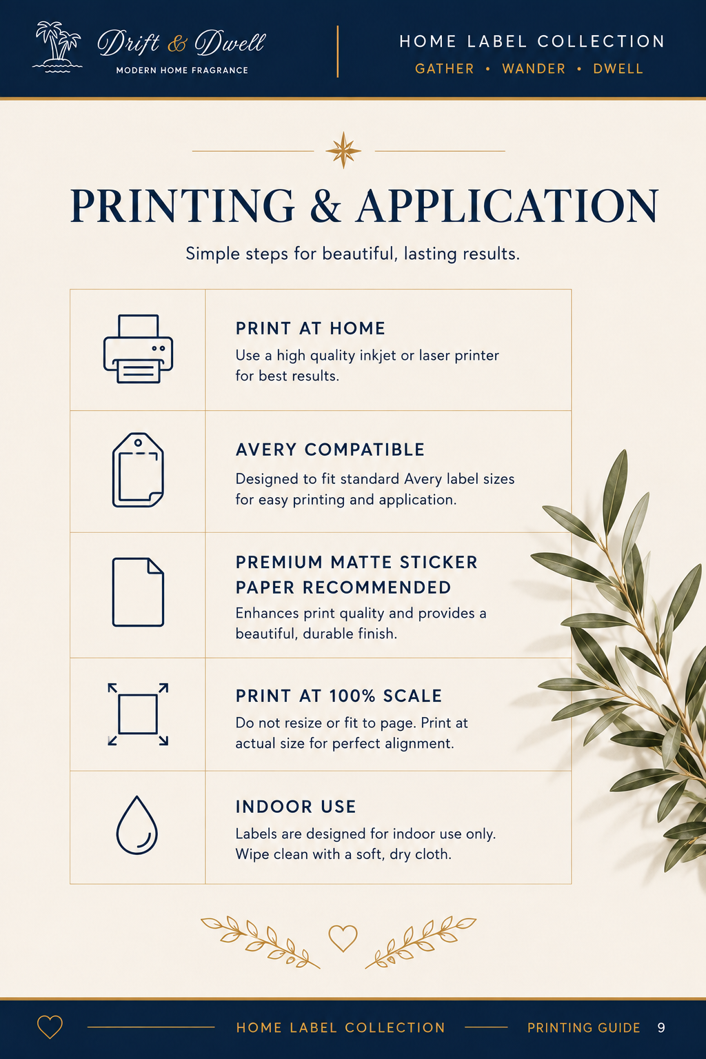Home Label Collection – Pack 01
